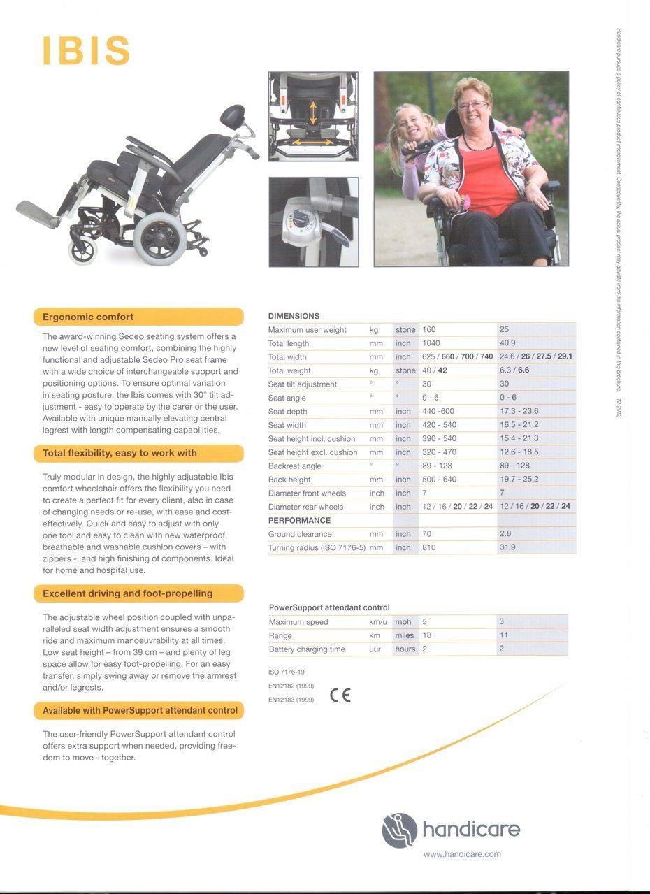 Ibis Wheelchair Advanced Seating Solutions