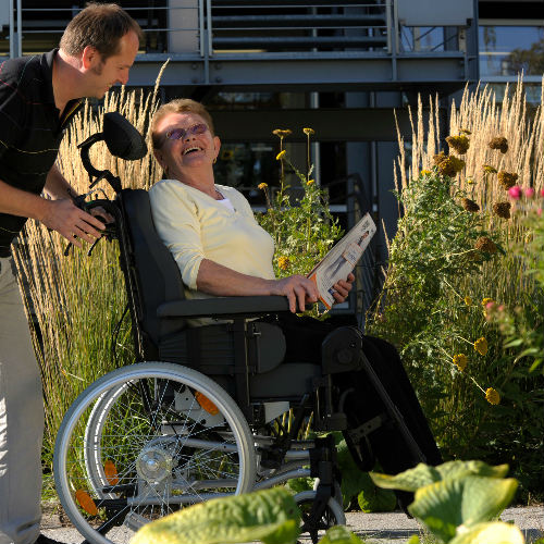 RelaX² Multifunctional Wheelchair in use